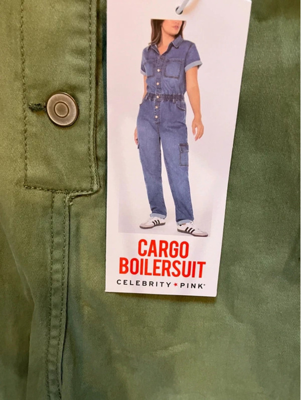 Marchioness of Bohemia OOAK Cat Art Cargo Boilersuit Womens S Olive Jumpsuit NWT - Picture 9 of 14